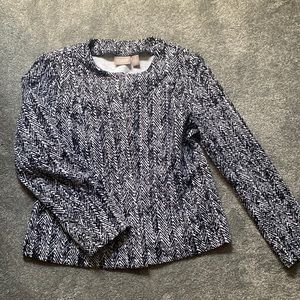 Chicos Blazer. Size 1. White and Black